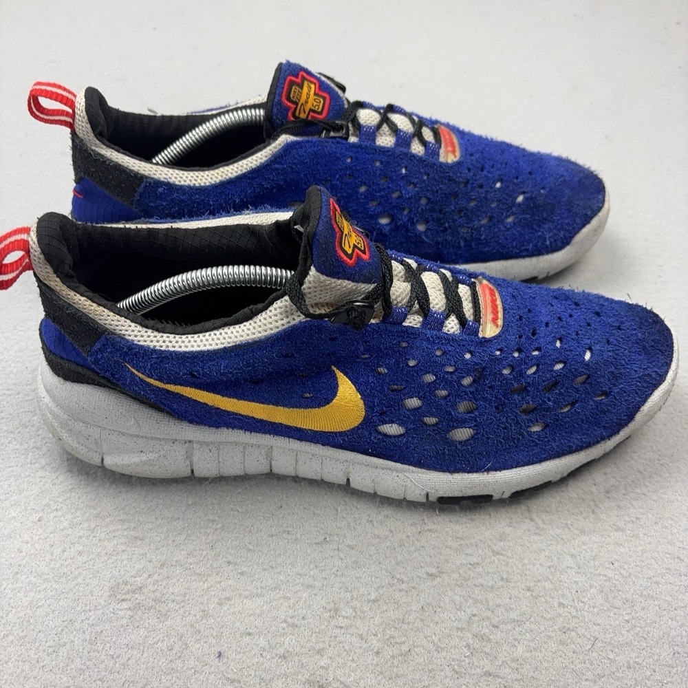 Nike Free Trail 5.0 Shoes Mens Size 12.5 Blue Suede Running Sneakers CW5814-400